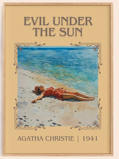Evil Under the Sun Classic Book Art Print by Agatha Christie