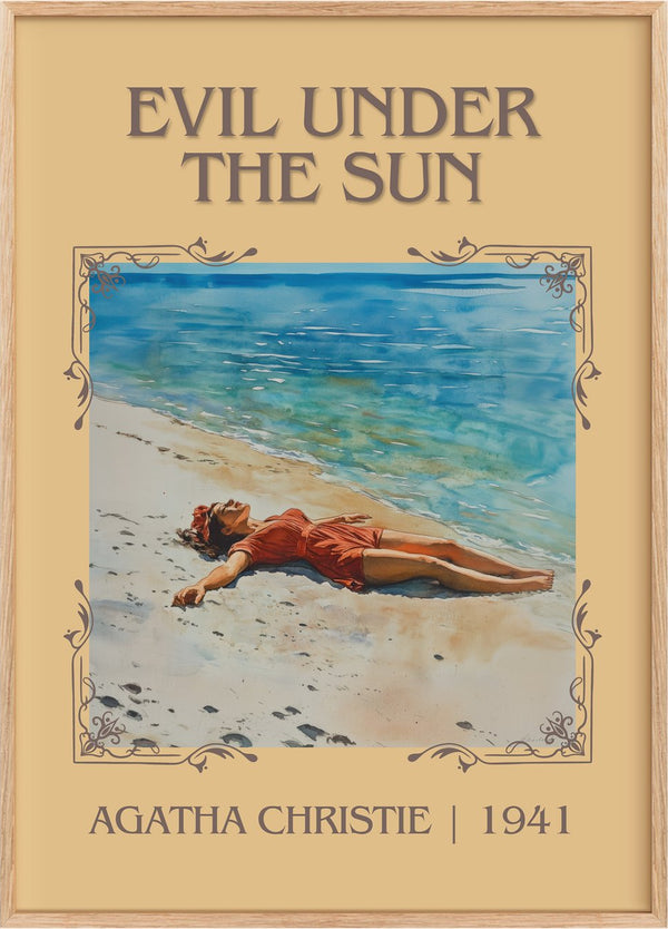 Evil Under the Sun Classic Book Art Print by Agatha Christie