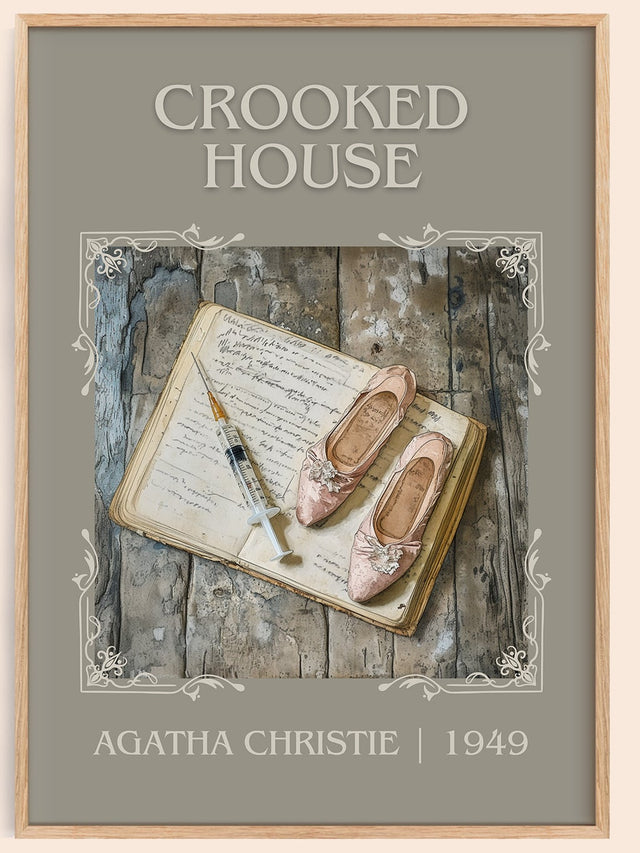 Crooked House Classic Book Art Print by Agatha Christie
