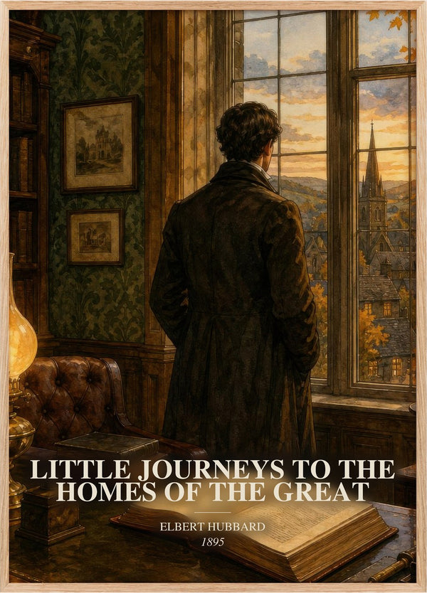 Little Journeys To The Homes Of The Great Book Watercolour