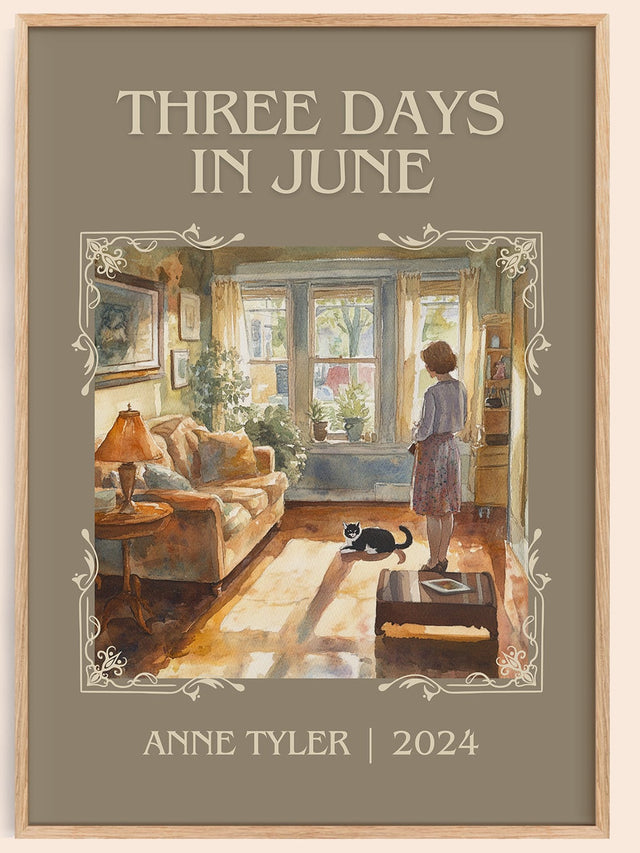 Three Days In June Classic Book Art Print by Anne Tyler