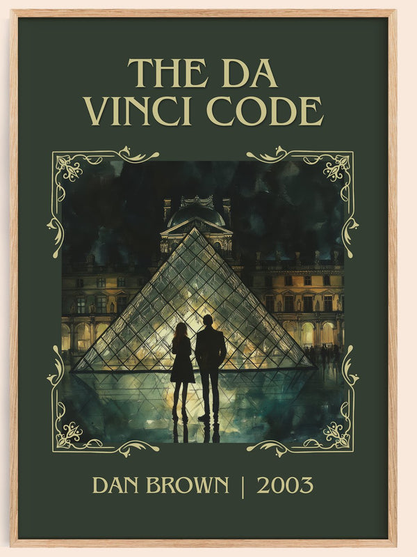 The Da Vinci Code Classic Book Art Print by Dan Brown – book poster
