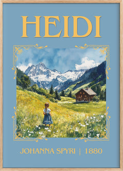 Heidi Classic Book Art Print by Johanna Spyri
