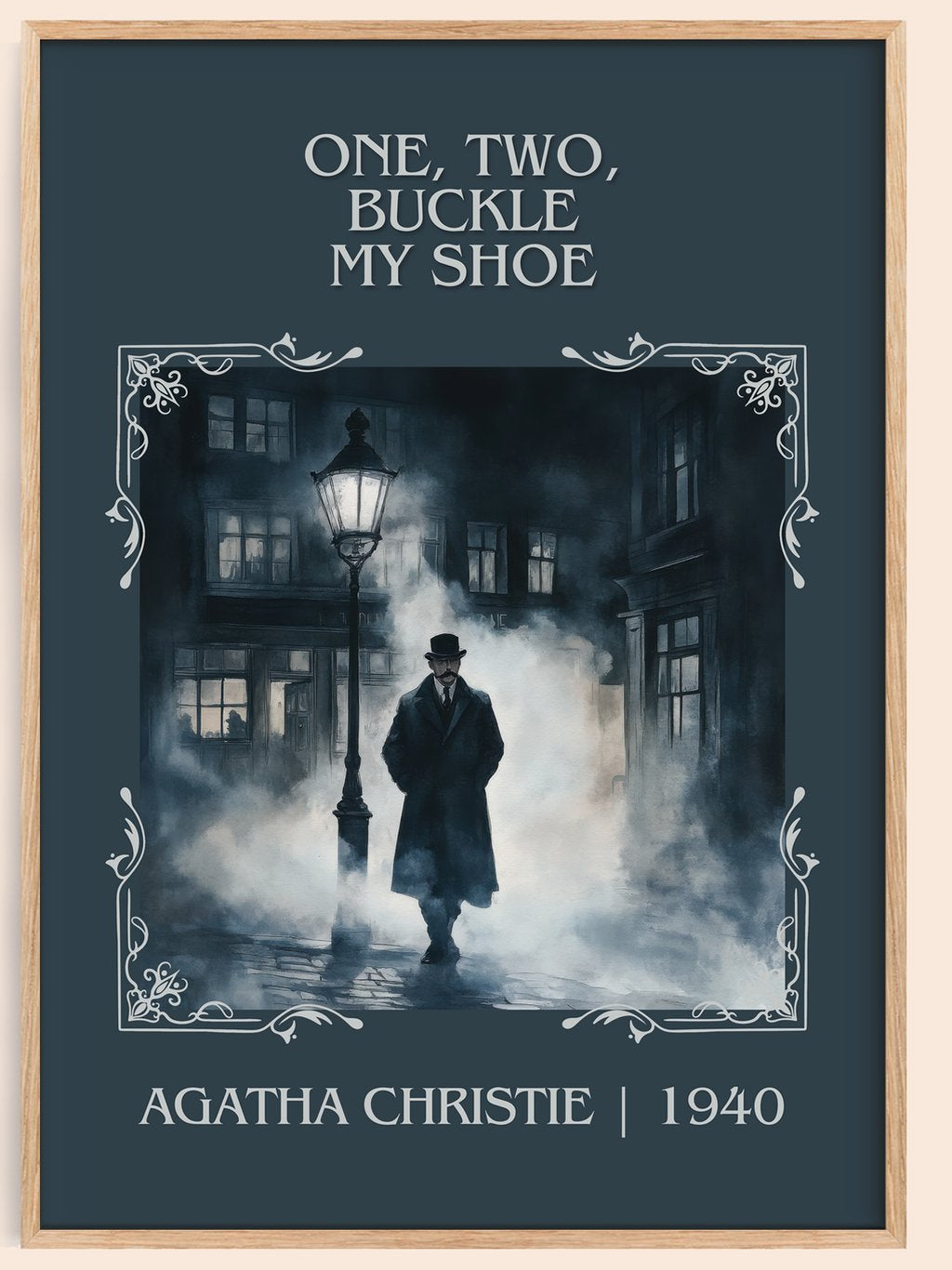 One, Two, Buckle My Shoe Classic Book Art Print by Agatha Christie – book poster