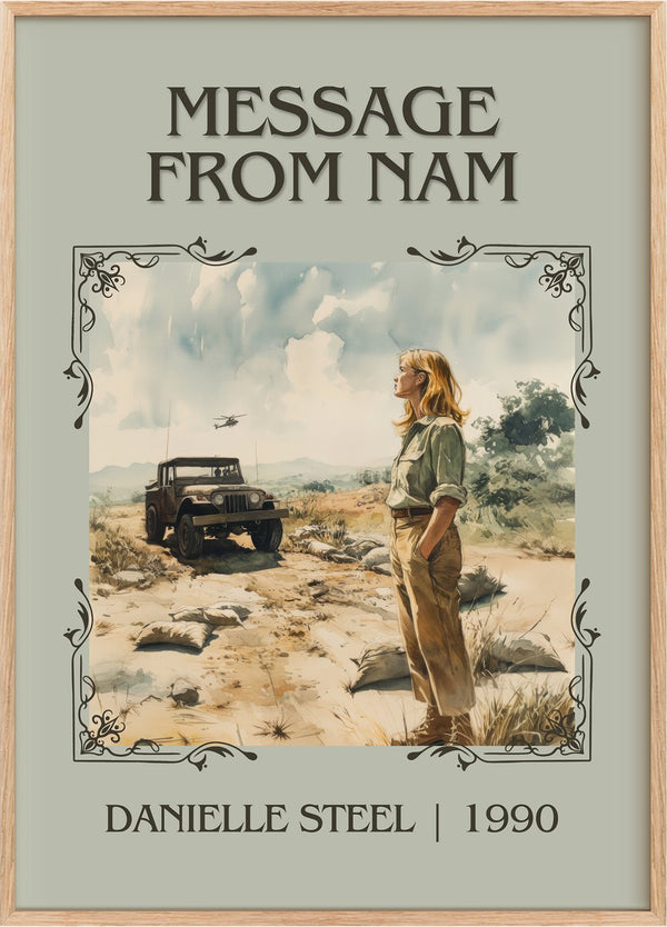 Message from Nam Classic Book Art Print by Danielle Steel