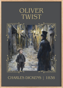 Oliver Twist Classic Book Art Print by Charles Dickens