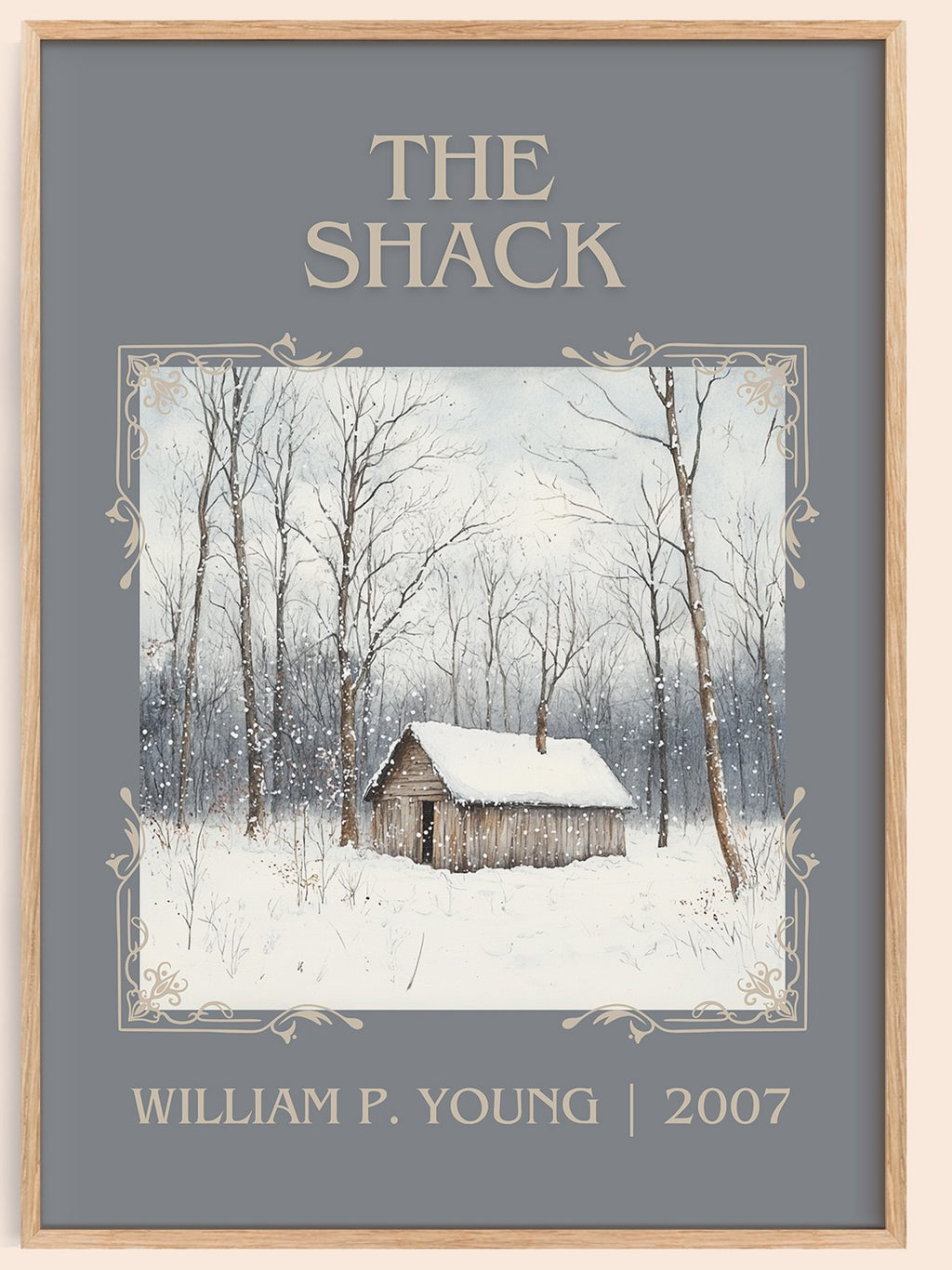 The Shack classic book art book poster by William P. Young – framed literary art print