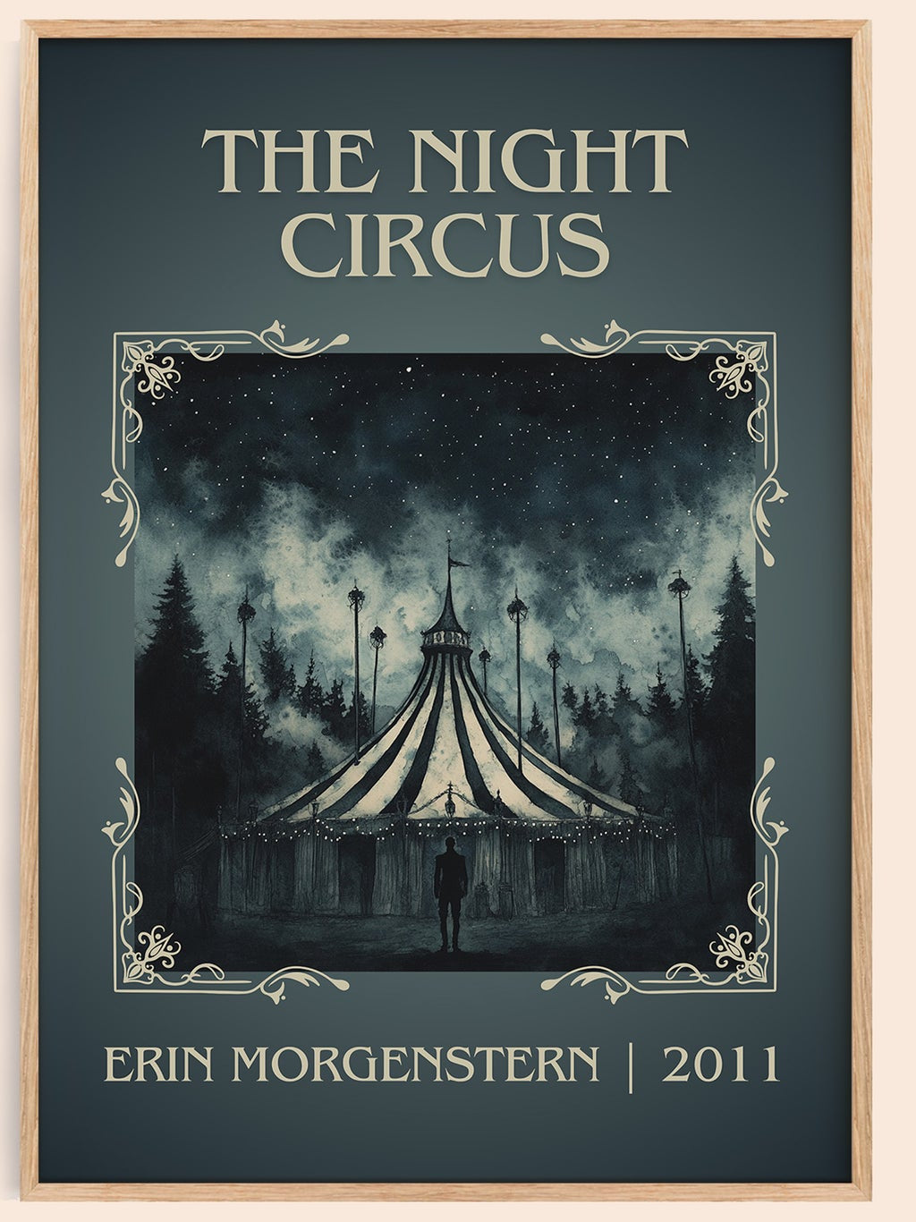 The Night Circus classic book art book poster by Erin Morgenstern – framed literary art print