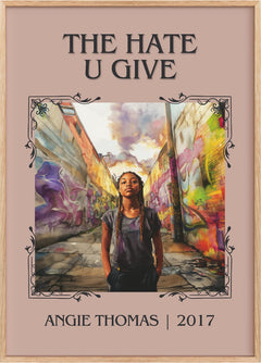 The Hate U Give Classic Book Art Print by Angie Thomas