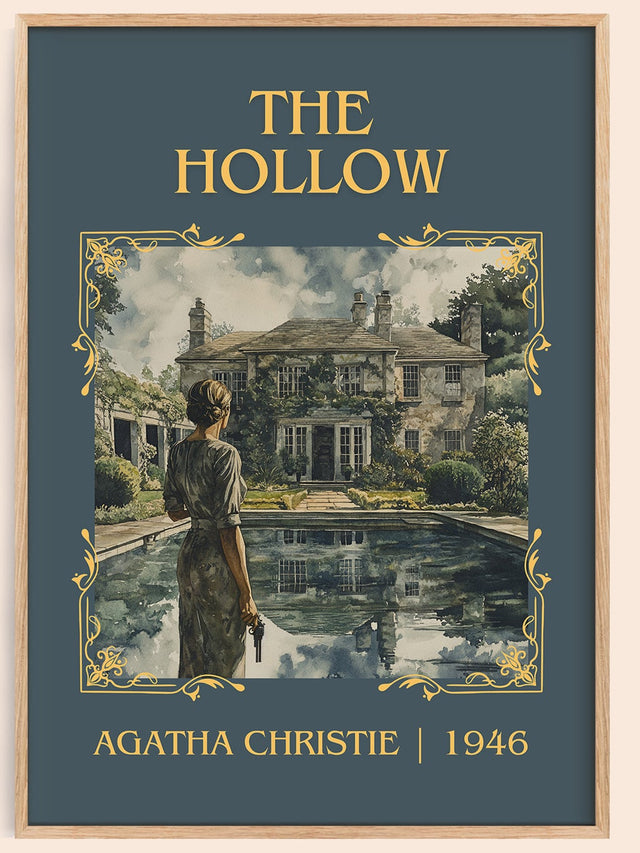The Hollow Classic Book Art Print by Agatha Christie