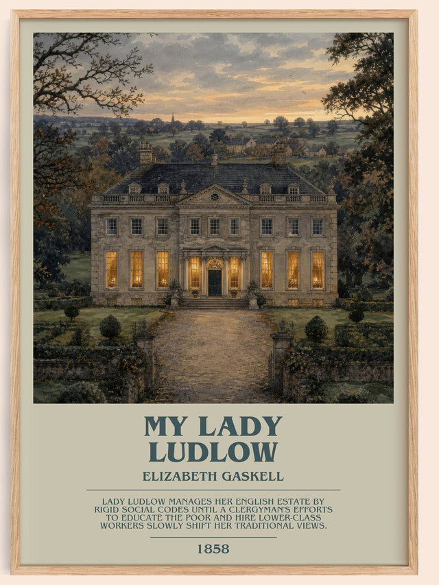 My Lady Ludlow Bookish Wall Art by Elizabeth Gaskell