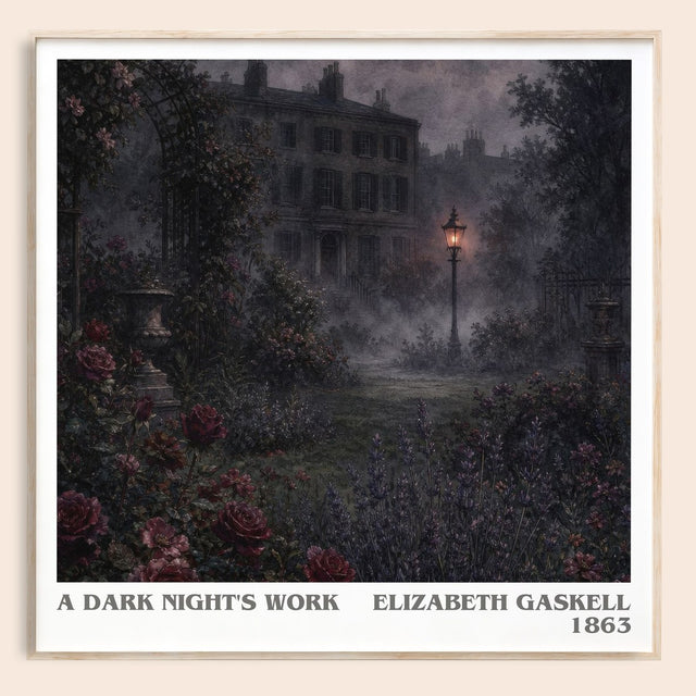 A Dark Night'S Work Literary Art Print by Elizabeth Gaskell