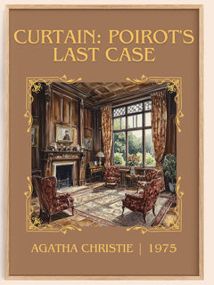 Curtain: Poirot's Last Case Classic Book Art Print by Agatha Christie