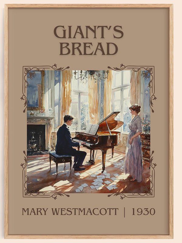 Giant’s Bread classic book art book poster by Mary Westmacott – framed literary art print