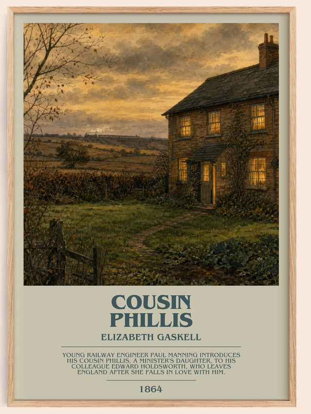 Cousin Phillis Bookish Wall Art by Elizabeth Gaskell