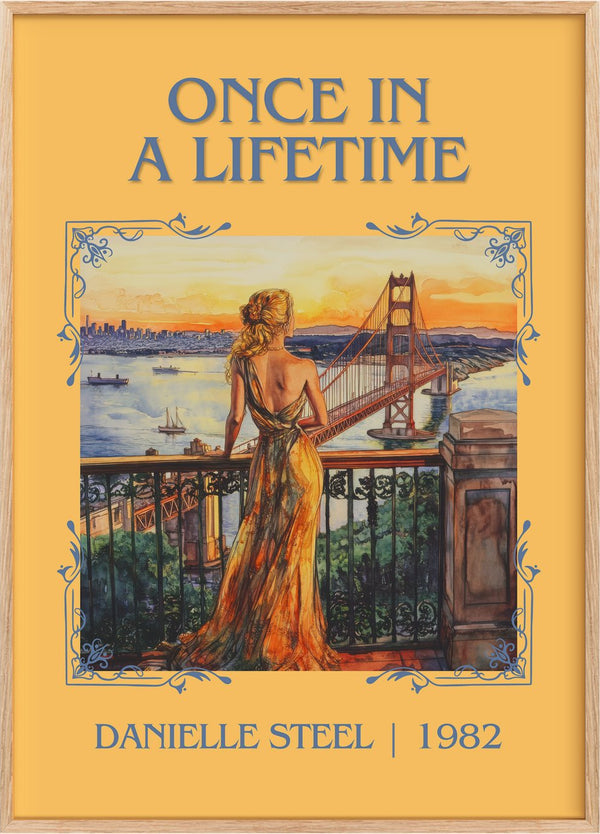 Once in a Lifetime Classic Book Art Print by Danielle Steel