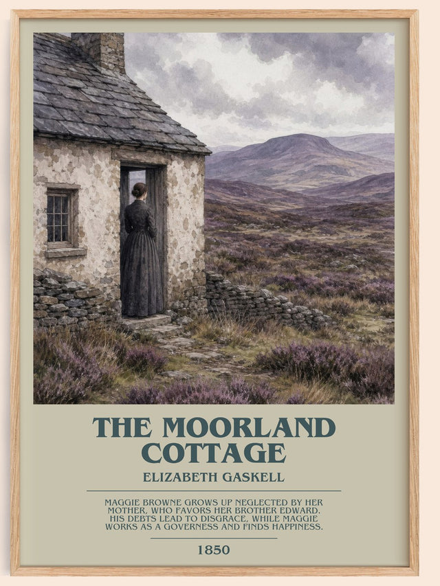 The Moorland Cottage Bookish Wall Art by Elizabeth Gaskell