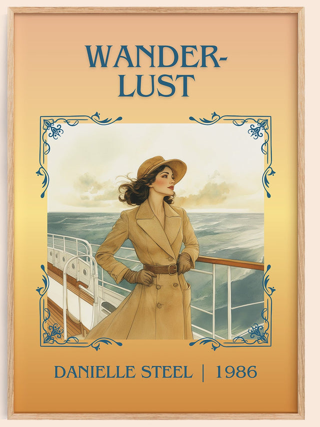 Wanderlust Classic Book Art Print by Danielle Steel