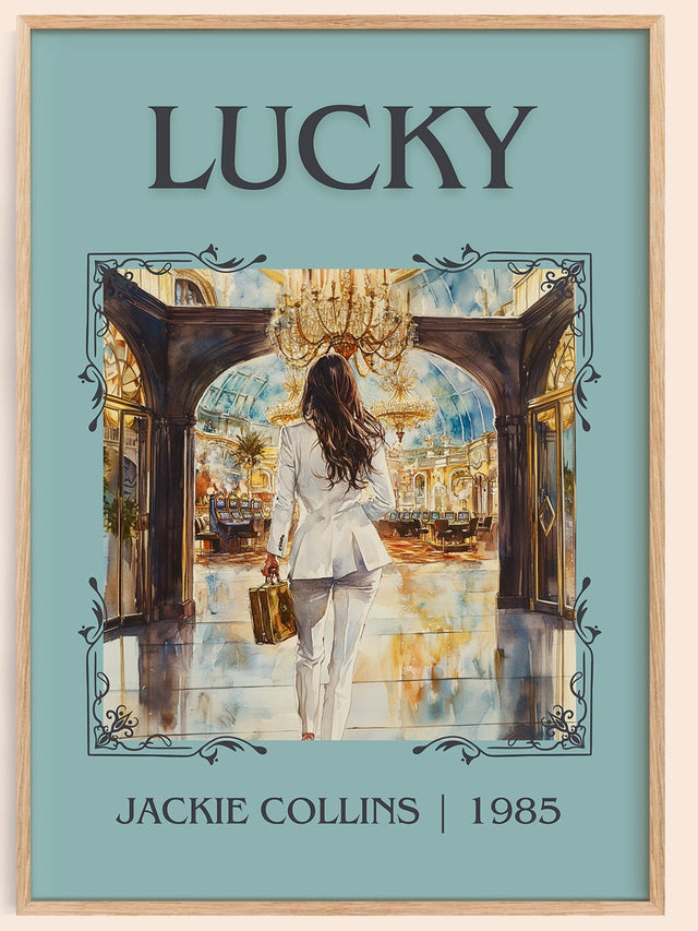Lucky Classic Book Art Print by Jackie Collins