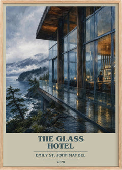 The Glass Hotel Book Cover Poster by Emily St. John Mandel