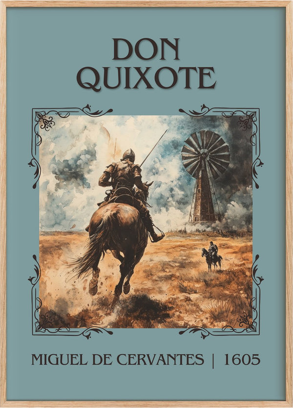 Don Quixote Classic Book Art Print by Miguel De Cervantes