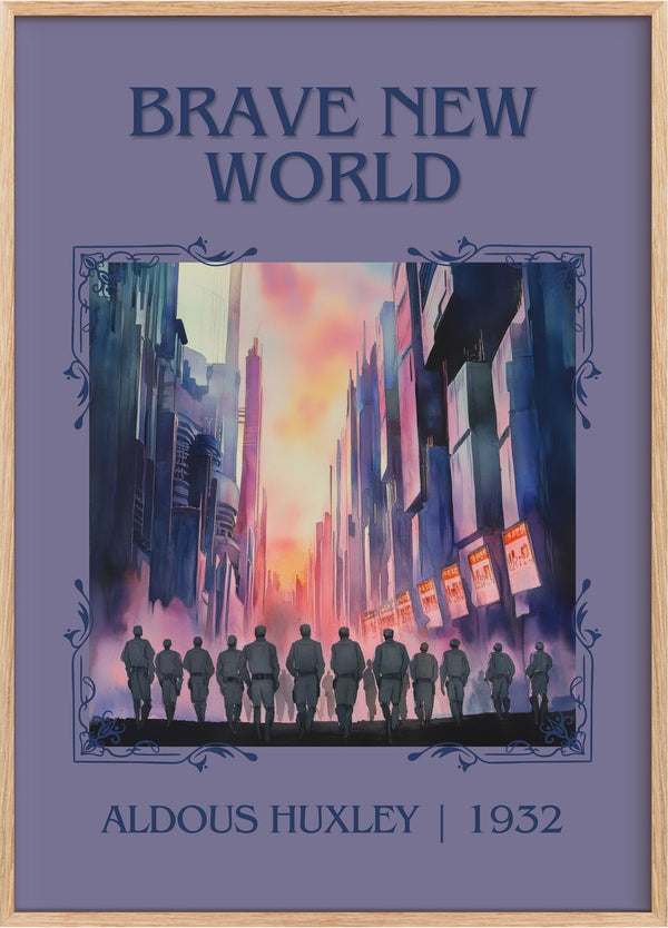 Brave New World Classic Book Art Print by Aldous Huxley