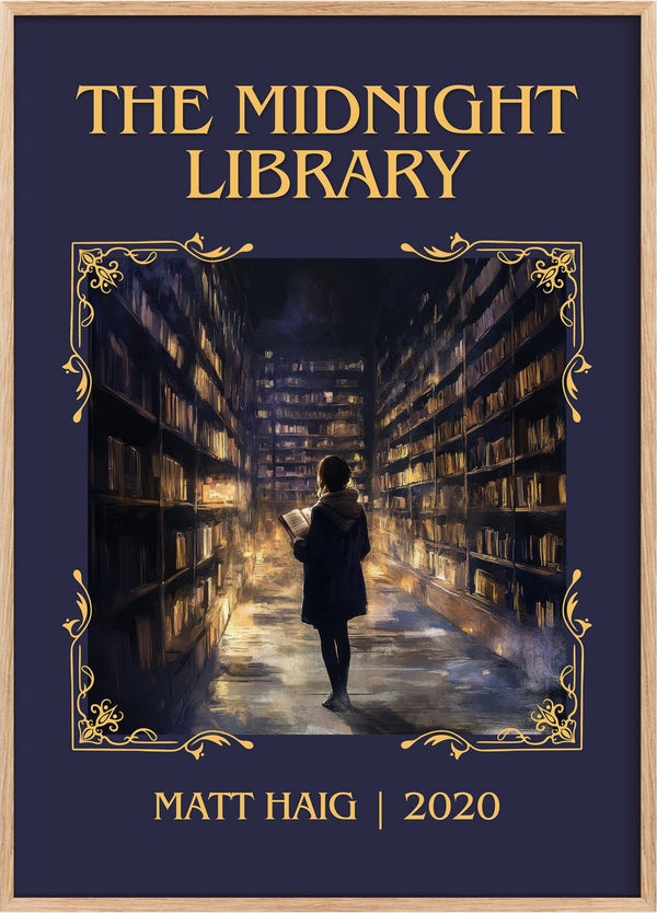 The Midnight Library Classic Book Art Print by Matt Haig