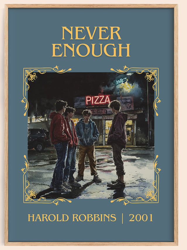 Never Enough Classic Book Art Print by Harold Robbins