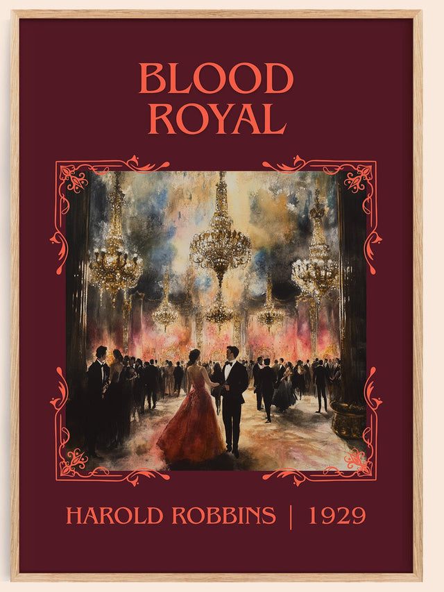 Blood Royal Classic Book Art Print by Harold Robbins
