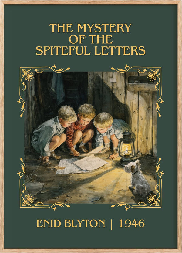 Mystery Of The Spiteful Letters Classic Book Art Print by Enid Blyton