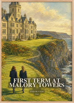 First Term At Malory Towers Book Watercolour Illustration by E. Blyton