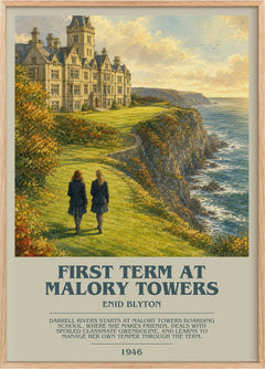 First Term At Malory Towers Bookish Wall Art by Enid Blyton