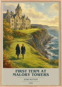 First Term At Malory Towers Book Cover Poster by Enid Blyton