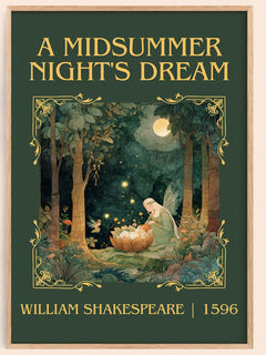 Midsummer Night's Dream Classic Book Art Print by William Shakespeare