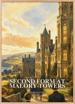 Second Form At Malory Towers Book Watercolour Illustration – E. Blyton