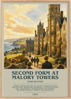 Second Form At Malory Towers Bookish Wall Art by Enid Blyton