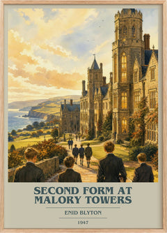 Second Form At Malory Towers Book Cover Poster by Enid Blyton