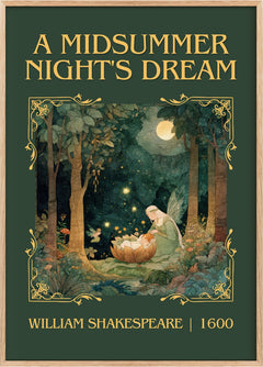 Midsummer Night's Dream Classic Book Art Print by William Shakespeare
