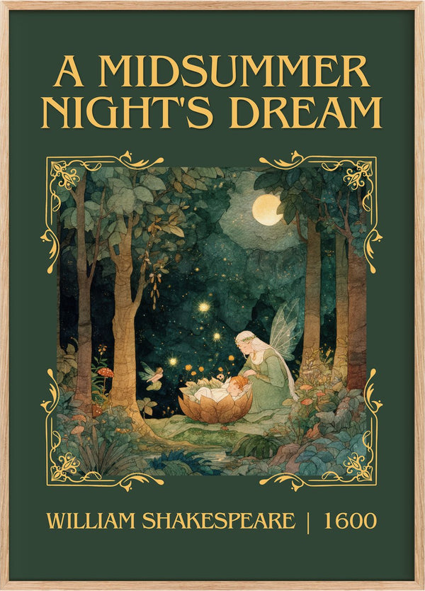 Midsummer Night's Dream Classic Book Art Print by William Shakespeare