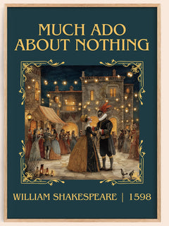 Much Ado about Nothing Classic Book Art Print by William Shakespeare