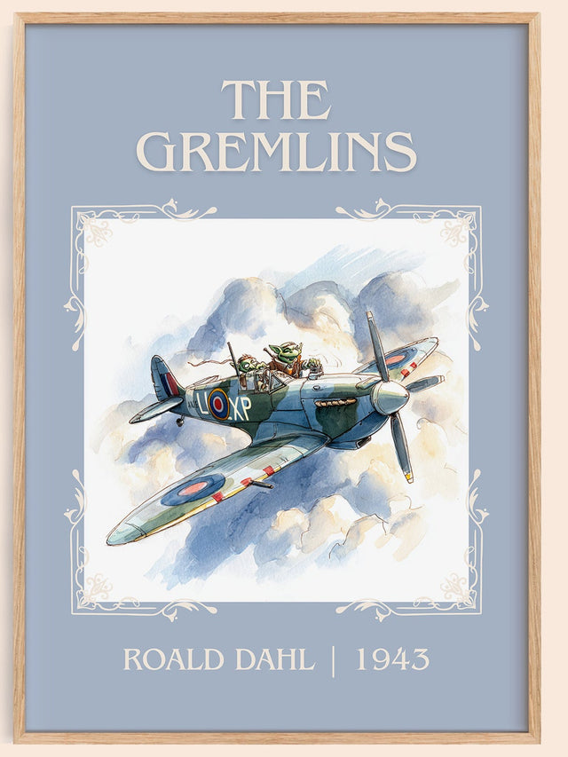 The Gremlins Classic Book Art Print by Roald Dahl
