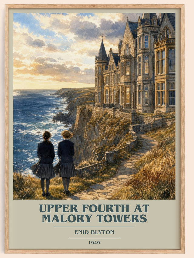 Upper Fourth At Malory Towers Book Cover Poster by Enid Blyton