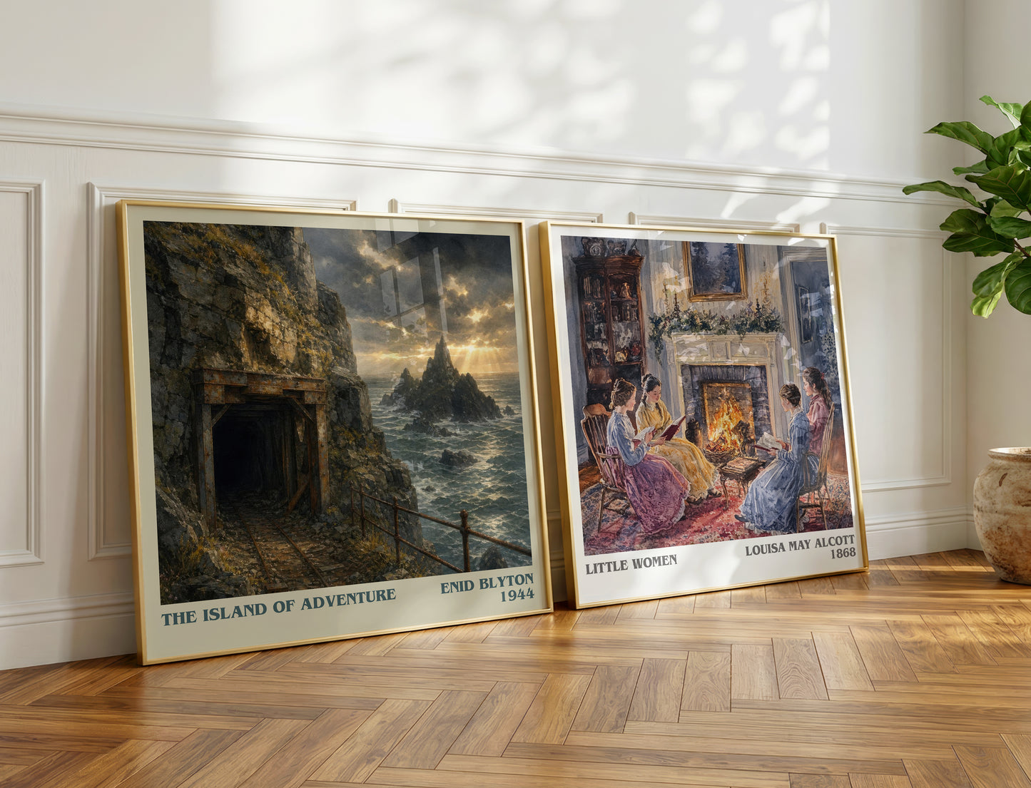 The Island Of Adventure literary print on bookshelf – Enid Blyton fan gift
