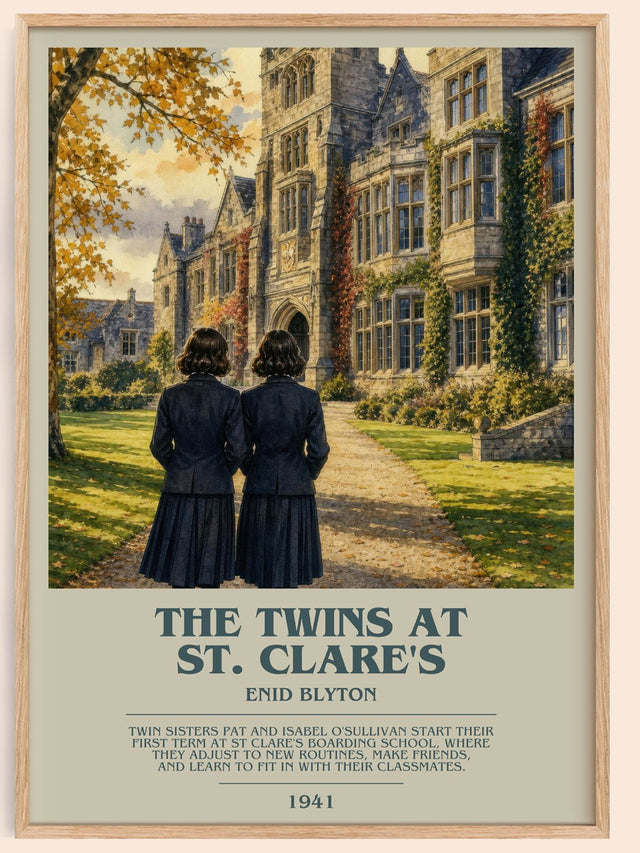 The Twins At St. Clare'S Bookish Wall Art by Enid Blyton