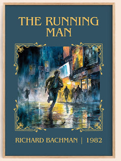 The Running Man Classic Book Art Print by Richard Bachman