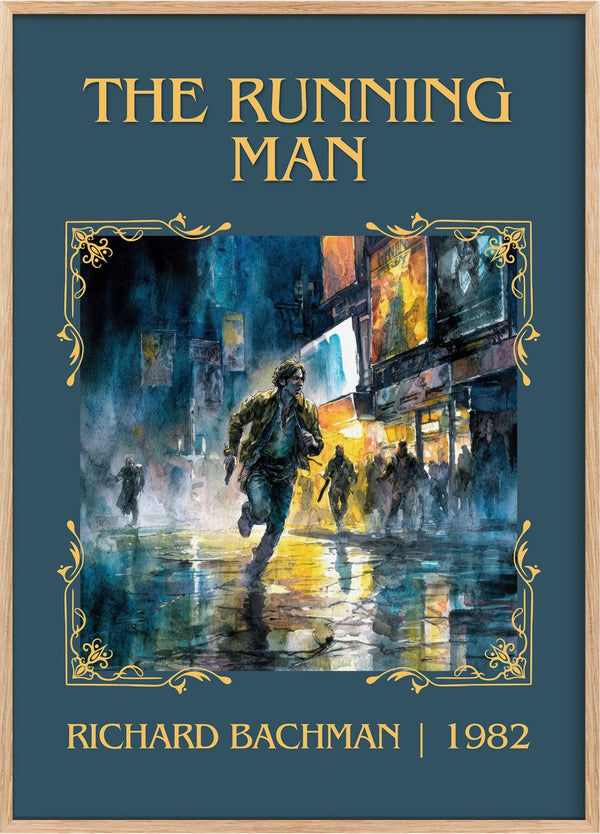 The Running Man Classic Book Art Print by Richard Bachman