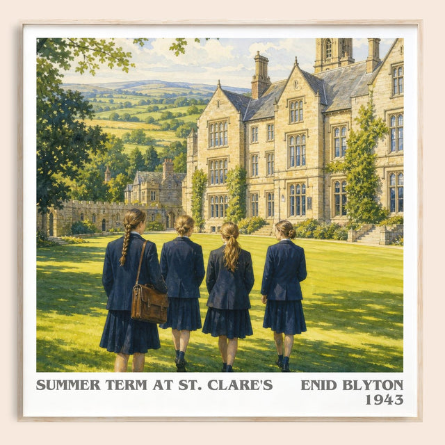 Summer Term At St. Clare'S Literary Art Print by Enid Blyton