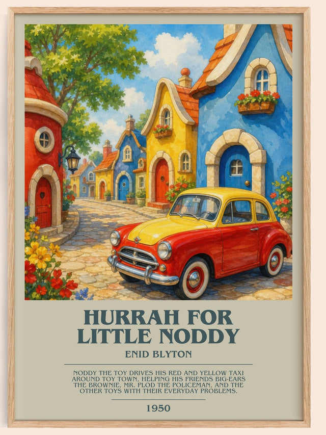 Hurrah For Little Noddy Bookish Wall Art by Enid Blyton