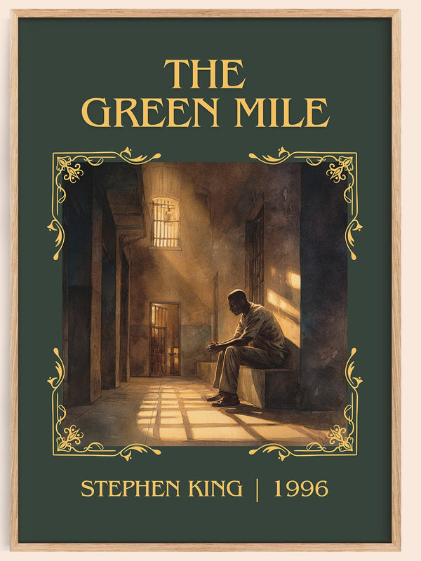 The Green Mile classic book art book poster by Stephen King – framed literary art print