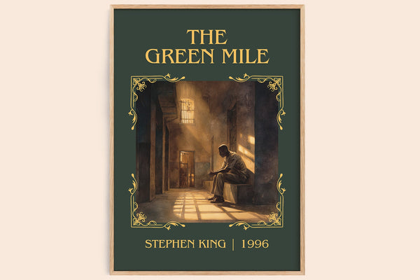 The Green Mile classic book art book poster by Stephen King – framed literary art print